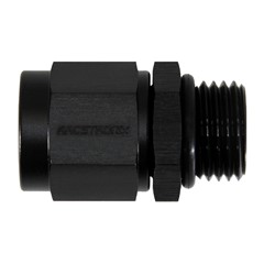 Adapter, -6 AN JIC Female to -6 AN ORB Male, Black