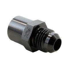 Adapter, -6 AN JIC Male to M10x1.0 Saginaw Female, Black