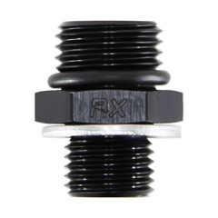 Adapter, -6 ORB Male » M12x1.25 Male, BK