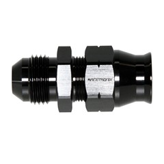 Adapter, -8 AN JIC Male to 1/2" Tube Compression, Black