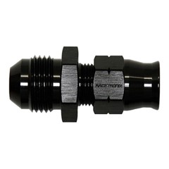 Adapter, -8 AN JIC Male to 3/8" Tube Compression, Black