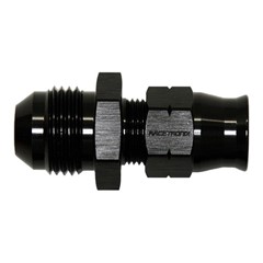 Adapter, -8AN Male » 3/8" Tube, BLACK