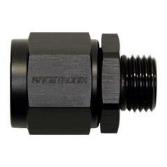 Adapter, -8 AN JIC Female to -6 AN ORB Male, Black