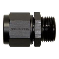 Adapter, -8 AN JIC Female to -8 AN ORB Male, Black