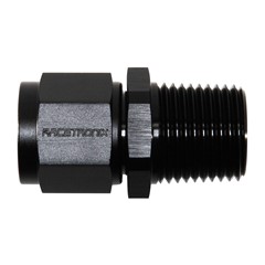 Adapter, -8 AN JIC Female to 1/2" NPT Male, Black