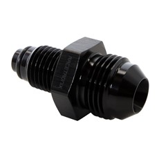 Adapter, -8 AN JIC Male to M14x1.5 Saginaw Male, Black