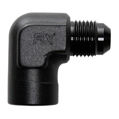 90° Adapter, -6AN Male » 1/4" FPT, BLK