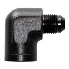 90° Adapter, -6AN Male » 3/8" FPT, BLK