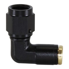 Adapter, 90° -4AN Fml » Nylon Tube 1/4"