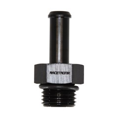 Adapter, 5/16" Hose Barb to -6 AN ORB Male, Black