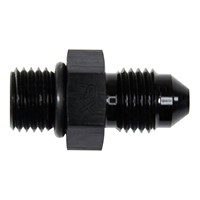 Adapter, -3 ORB Male»-3 AN Male, AL BK Adapter, -3 ORB Male»-3 AN Male, AL BK