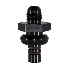 Adapter, 3/8' Spring-Lock Male (Ford) to -6 AN JIC Male, Black