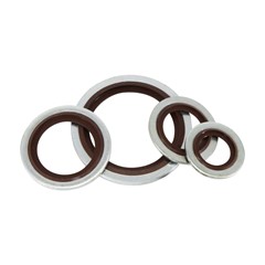 Bonded Washer, SPCC/FKM75, BSP 1"