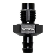 Check Valve, -6 AN ORB Male to 3/8" Hose Barb, Black