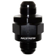 One-way Check Valve, -12AN Male - BLACK
