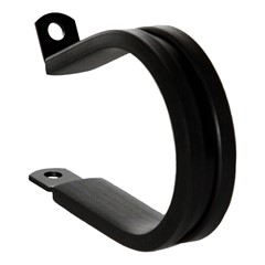 Cushioned P-Clamp, 1-7/8", BLACK