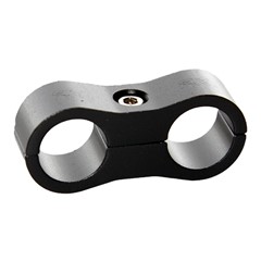 Dual Hose Separator, 17/32" (0.531"/13.5mm) I.D., Aluminum, Black