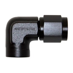 Adapter, 90° -4 AN Female» 1/8" FPT, BLK