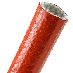 Silicone/Fiberglass Sleeve, Red 3/4"