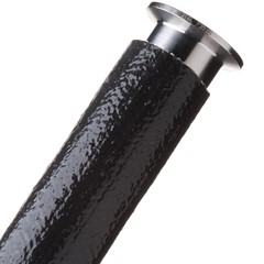 Silicone/Fiberglass Sleeve, Black 2.88"