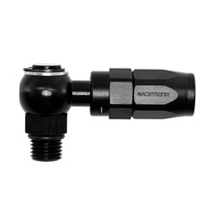 Banjo Rubber Hose End, -4 AN ORB Male, Black