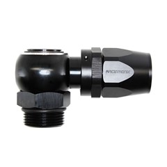 Banjo Rubber Hose End, -16 AN ORB Male, Black