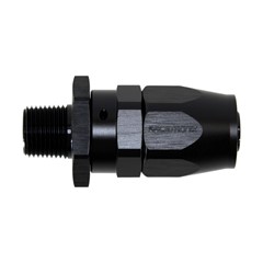 Hose Fitting, Rubber -10 AN to 3/8" NPT Male, Black