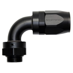 Hose Fitting, 90° Rubber -12 AN to M22x1.5 Male, Black