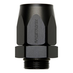 Hose Fitting, Rubber -12 AN to M22x1.5 Male, Black