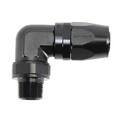 Fitting, 90° Rubber -16 » 3/4" MPT, BLK