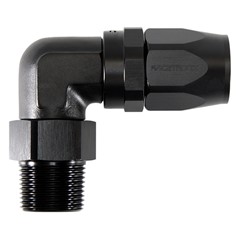 Fitting, 90° Rubber -12 » 3/4" MPT, BLK