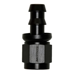 Hose Fitting, Push-Lock -6 AN JIC Female, Black