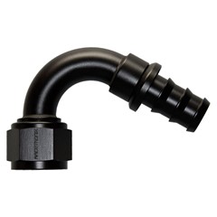 Hose Fitting, Push-Lok 120° -12 AN JIC Female, Black