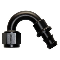 Hose Fitting, Push-Lok 150° -8 AN JIC Female, Black