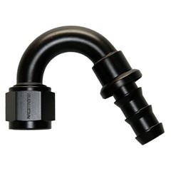 Hose Fitting, Push-Lok 150° -10 AN JIC Female, Black