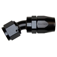 Hose Fitting, Rubber 30° -10 AN JIC Female, Black
