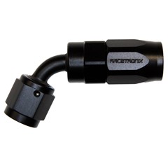 Hose Fitting, Rubber 60° -4 AN JIC Female, Black