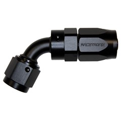 Hose Fitting, Rubber 60° -6 AN JIC Female, Black