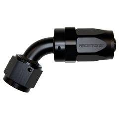 Hose Fitting, Rubber 60° -8 AN JIC Female, Black