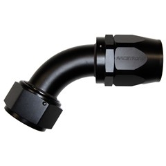 Hose Fitting, Rubber 60° -20 AN JIC Female, Black