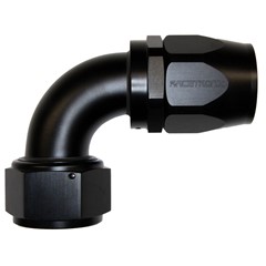 Hose Fitting, Rubber 90° -20 AN JIC Female, Black