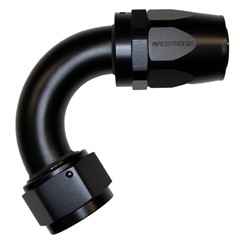 Hose Fitting, Rubber 120° -16 AN JIC Female, Black