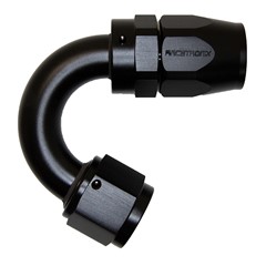Hose Fitting, Rubber 150° -10 AN JIC Female, Black