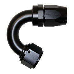 Hose Fitting, Rubber 150° -12 AN JIC Female, Black