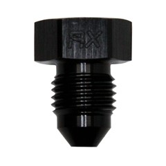 Flare Plug, -3 AN JIC Male, Black