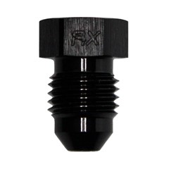 Flare Plug, -4 AN JIC Male, Black