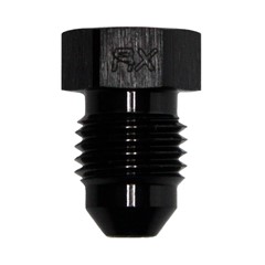 Flare Plug, -4AN, BLACK