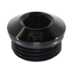 Plug, ORB -8 AN Male, Slim Allen, Aluminum Black