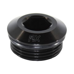 Plug, ORB -16 AN Male, Slim Allen, Aluminum Black