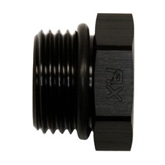 Plug, ORB -8AN, Hex Cap, AL-BLK